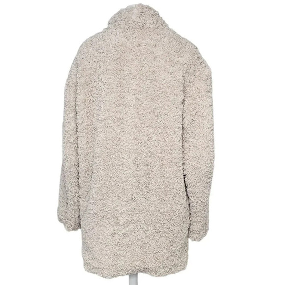 Aritzia Wilfred Grete Plush Faux Sherpa Teddy Jacket Size Small - Picture 4 of 8